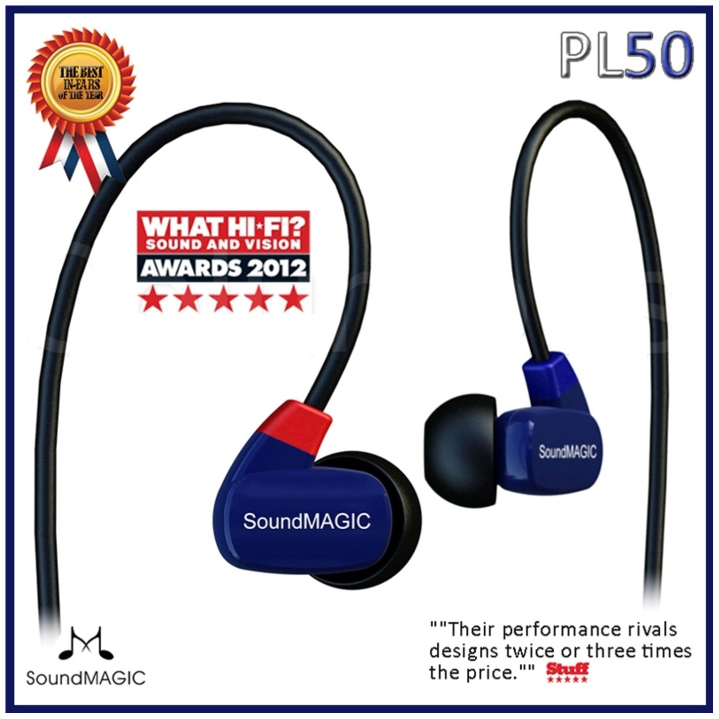 SoundMAGIC PL50 Balance + Armature In-Ear Monitor Earphones