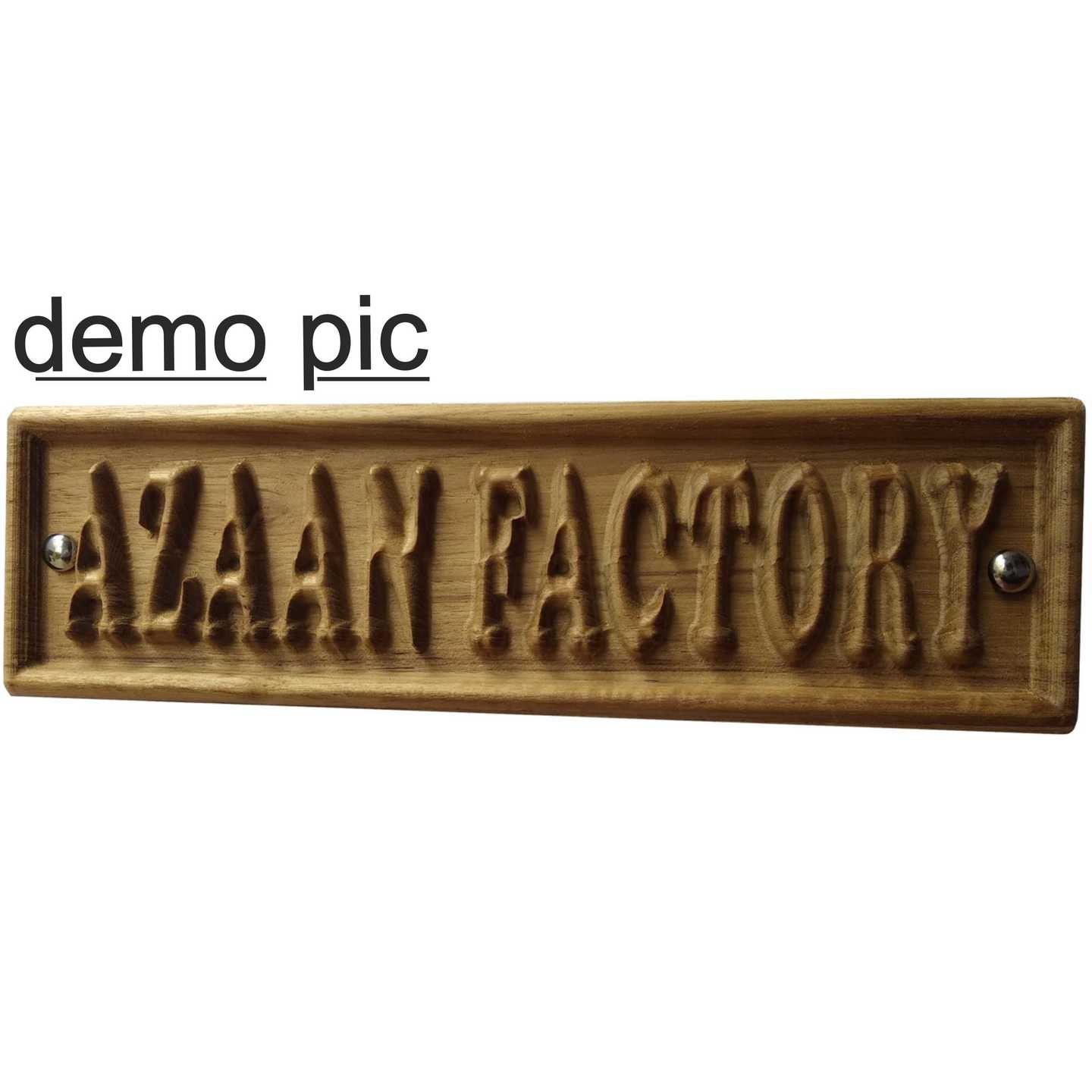 customize wooden name plate