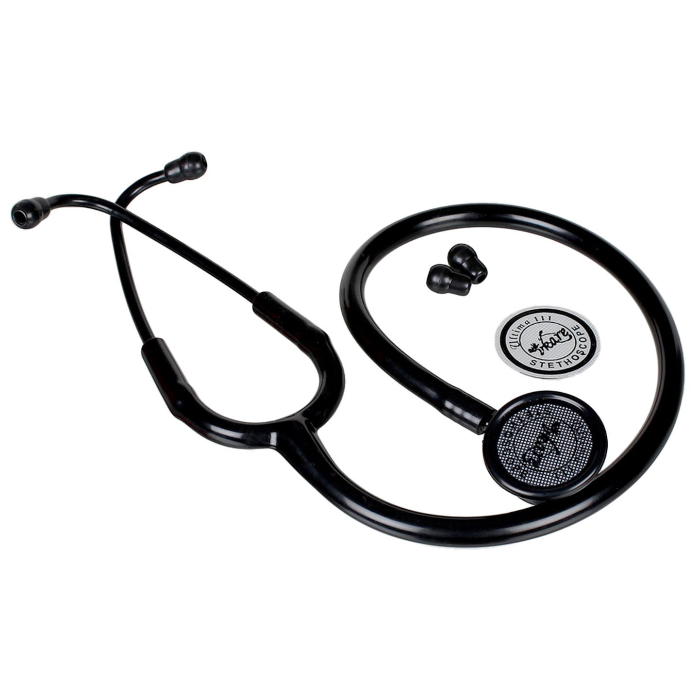 Vkare Adult Stainless Steel Stethoscope - Matte Black Edition