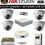 Hikvision 4 Channel CCTV Camera Complete DVR Set