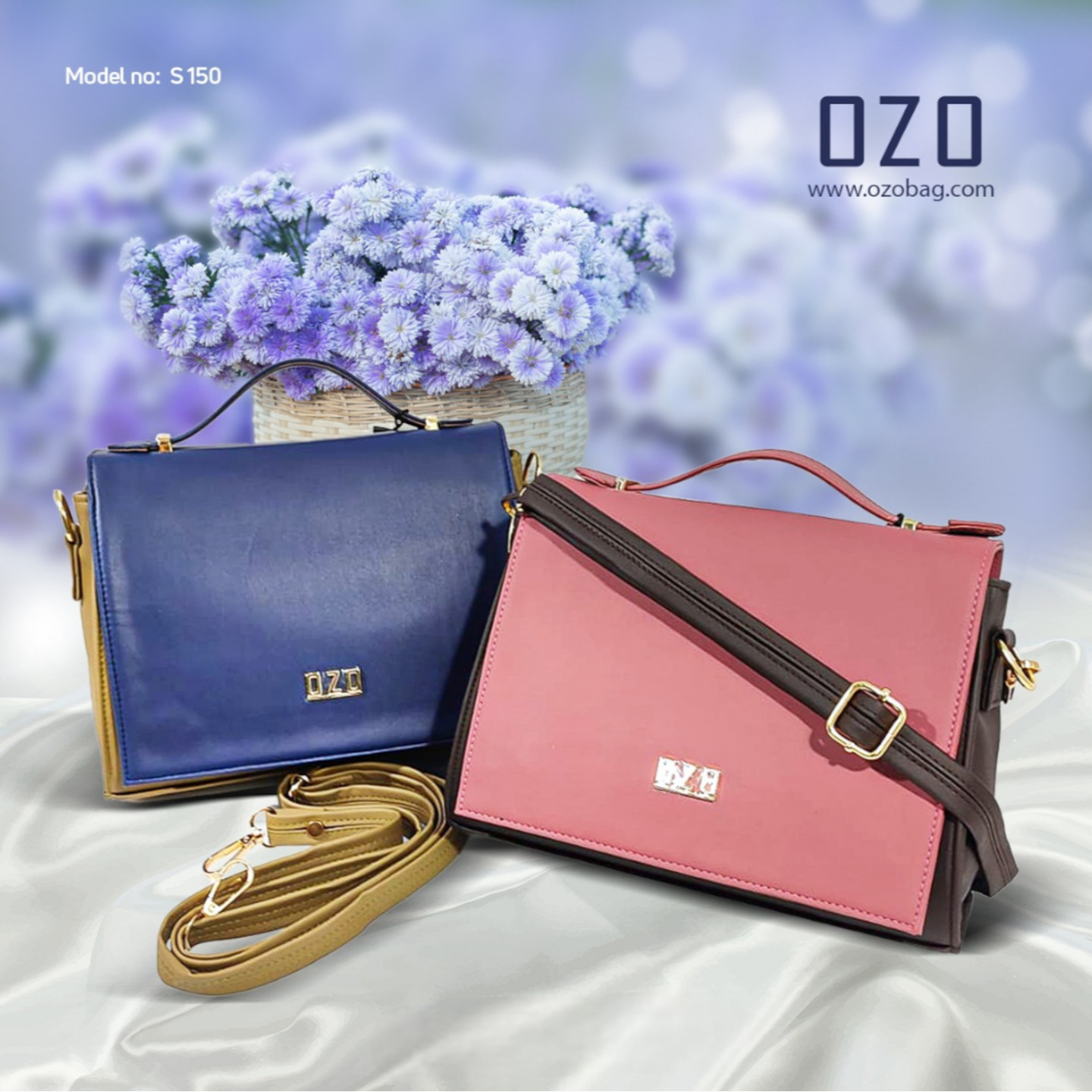 OZO womens box style sling bag