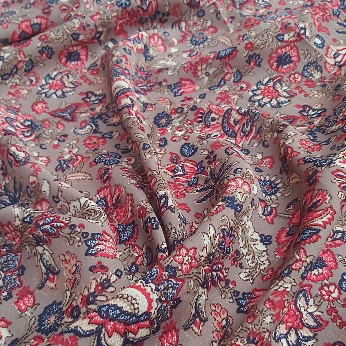 Floral Print Crepe Fabric, Floral Design Fabric, Dress Fabric, Sewing Fabric, Crepe Silk Fabric By The Yard