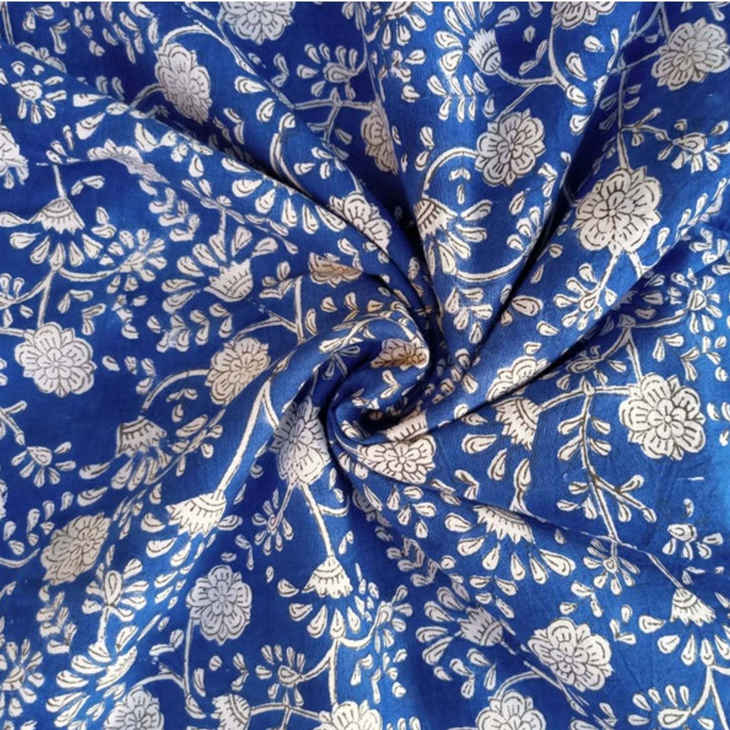 Blue Color Cotton Fabric, Indian Cotton Fabric, Soft Cotton Fabric, Sewing Fabric, Summer Clothing Fabric, Dress Fabric