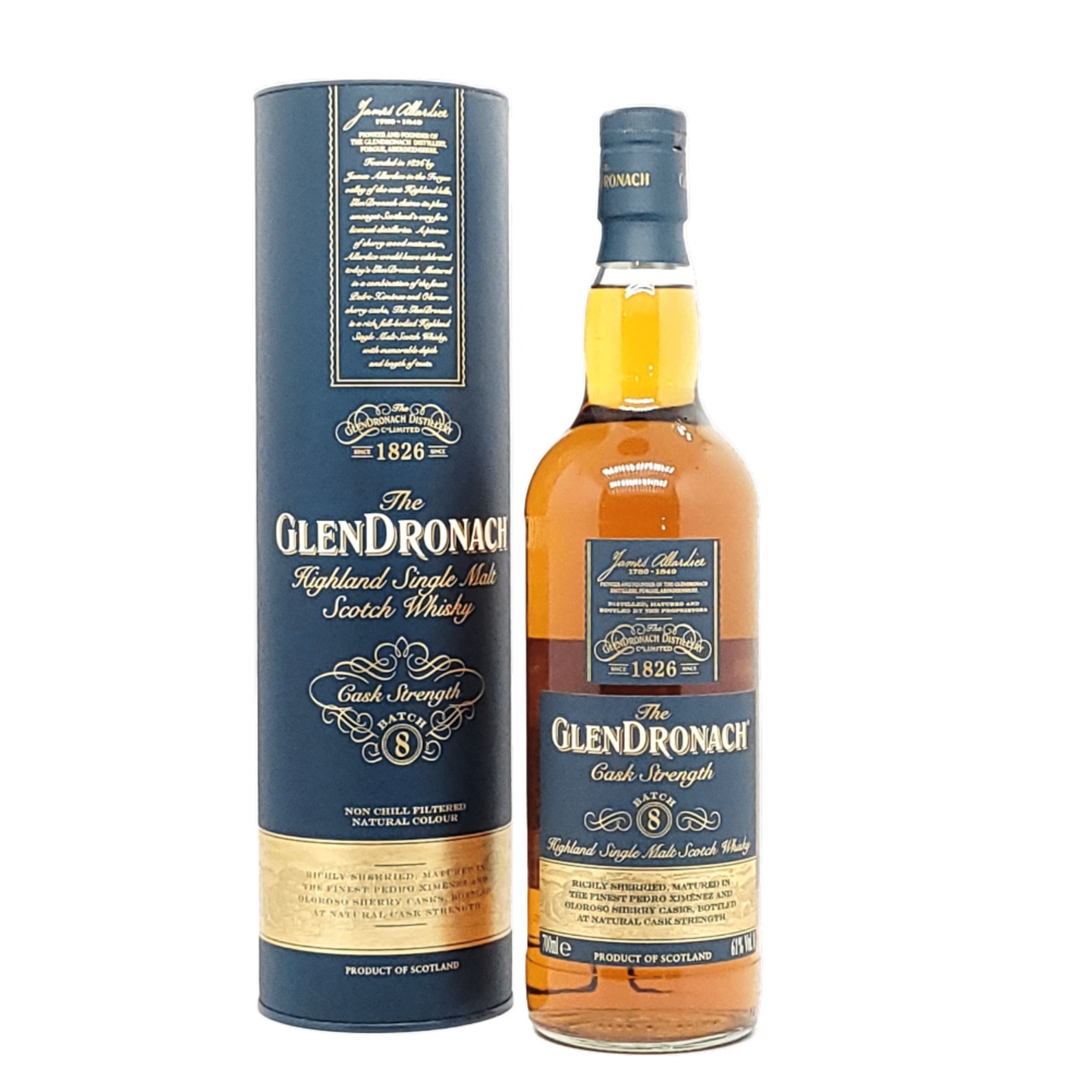 Glendronach Cask Strength Batch 8 Highland Single Malt Whisky 700m