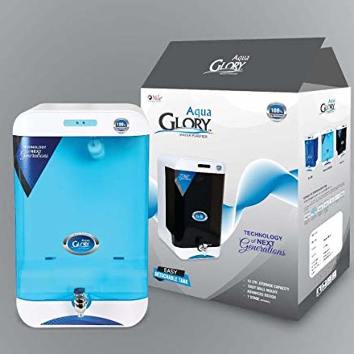 Aqua Glory RO + UV 14 litres Water Purifier-V4 Aqua Green