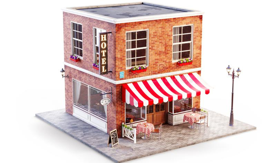 unusual-d-illustration-cozy-cafe-coffee-shop-coffeehouse-building-striped-awning-outdoor-tables-150075784.jpg