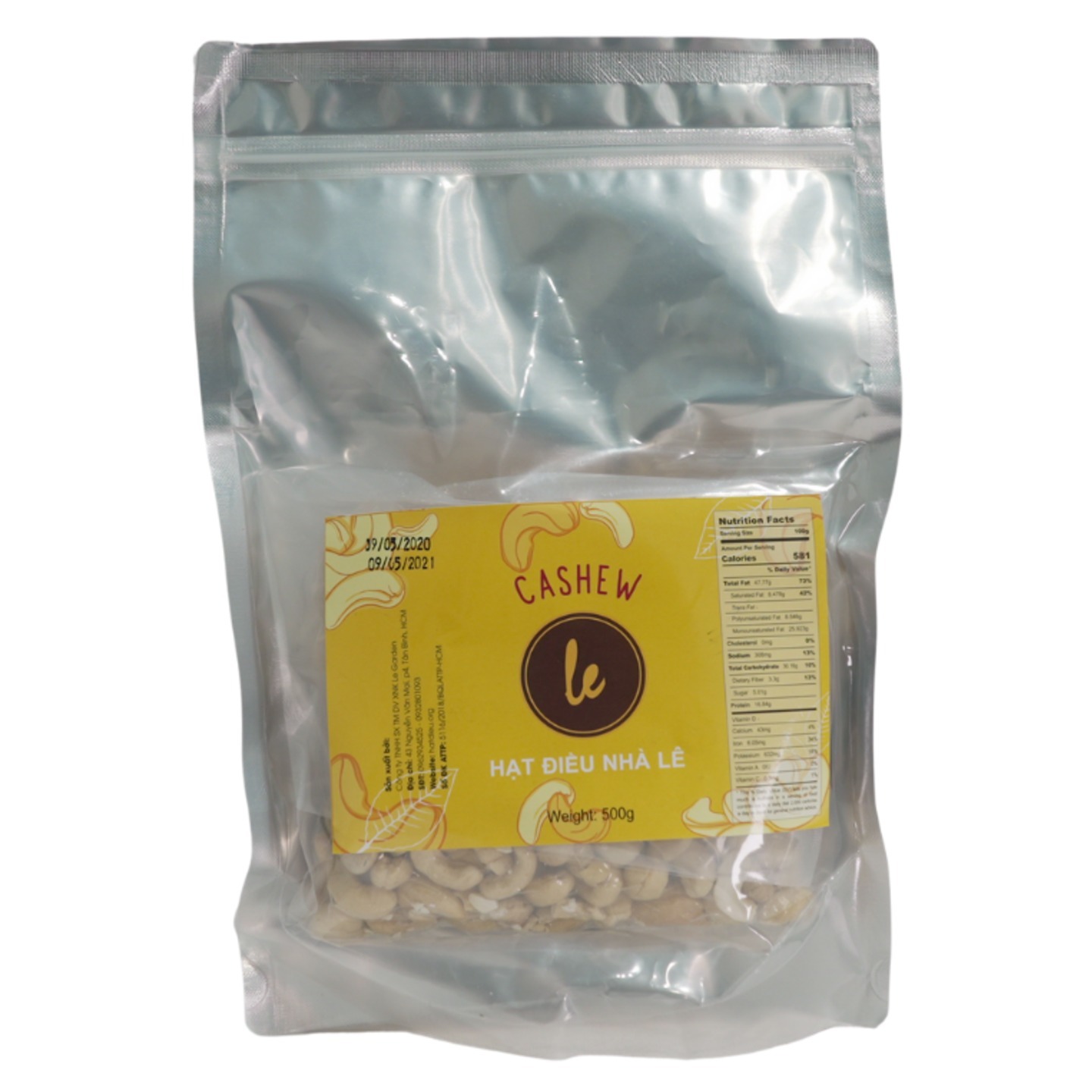 Cashew nuts - Skinless Unsalted