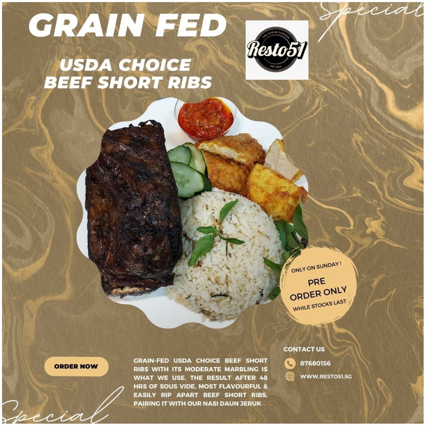 GRAIN-FED USDA CHOICE BEEF SHORT RIBS