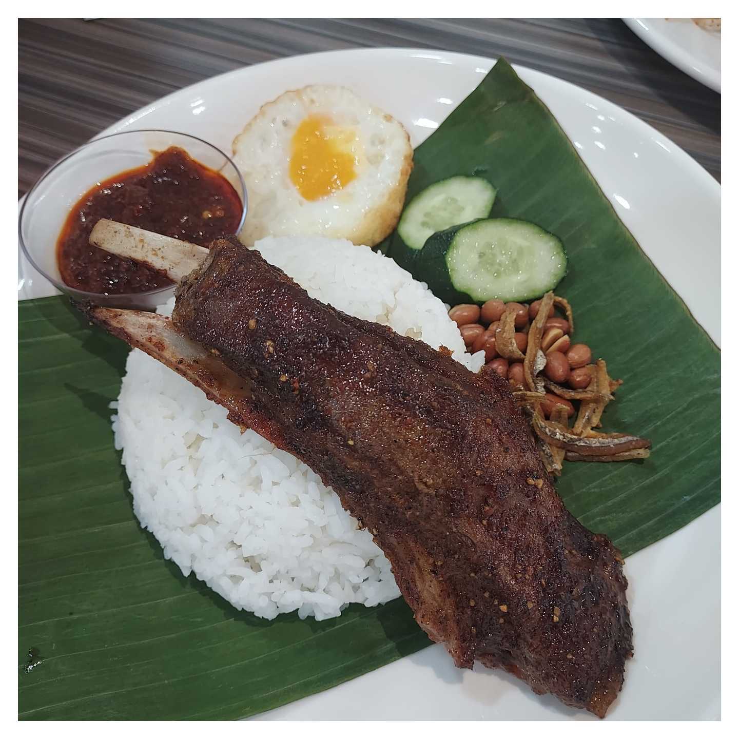 Nasi Lemak Lamb Ribs