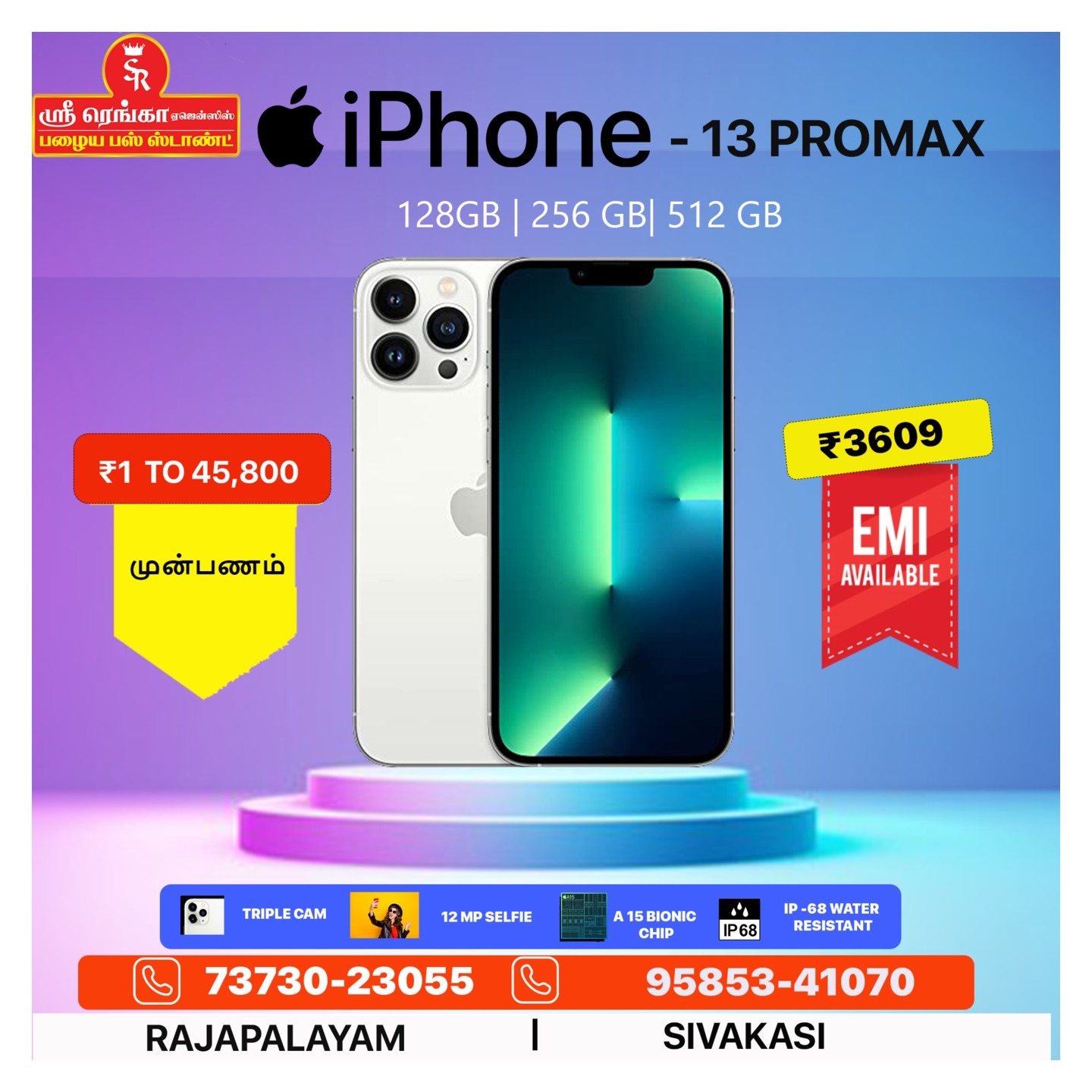 IPHONE 13 PRO MAX (256GB) CALL FOR FINANCE OPTIONS