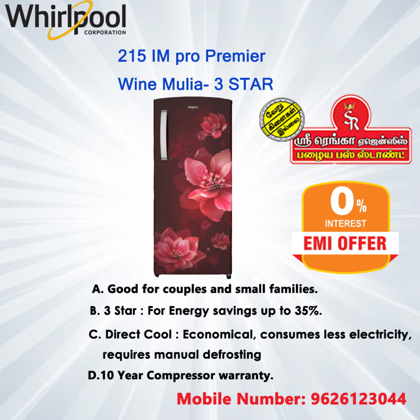 Whirlpool Fridge 215 IM pro Premier 3S Wine Mulia
