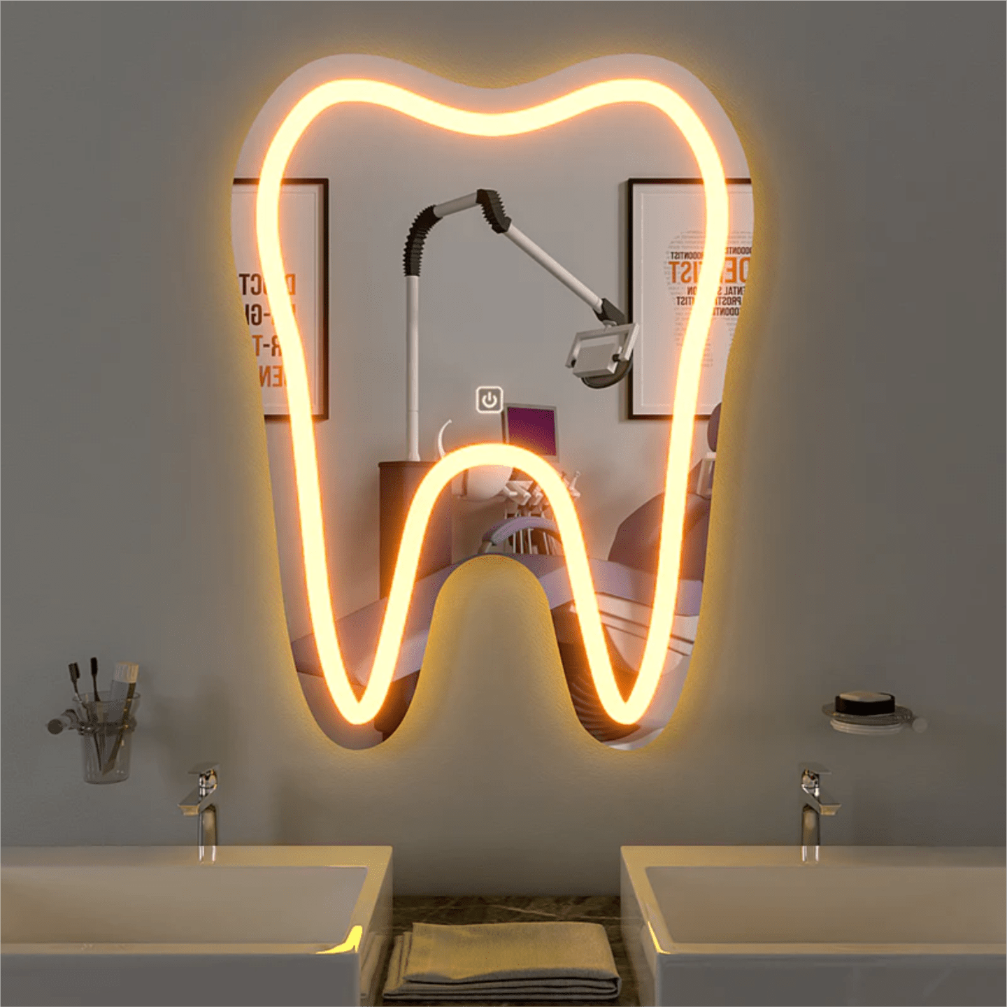 LED 78 - Tooth shape mirror specially for Dentists