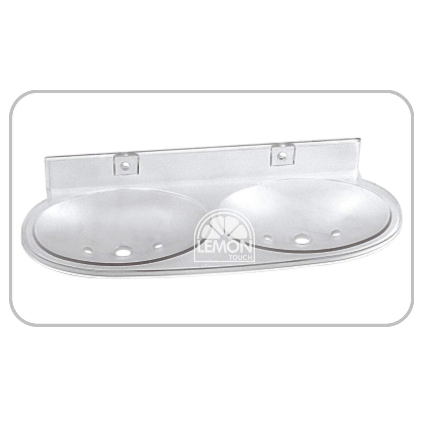 Clear Double Soap Dish