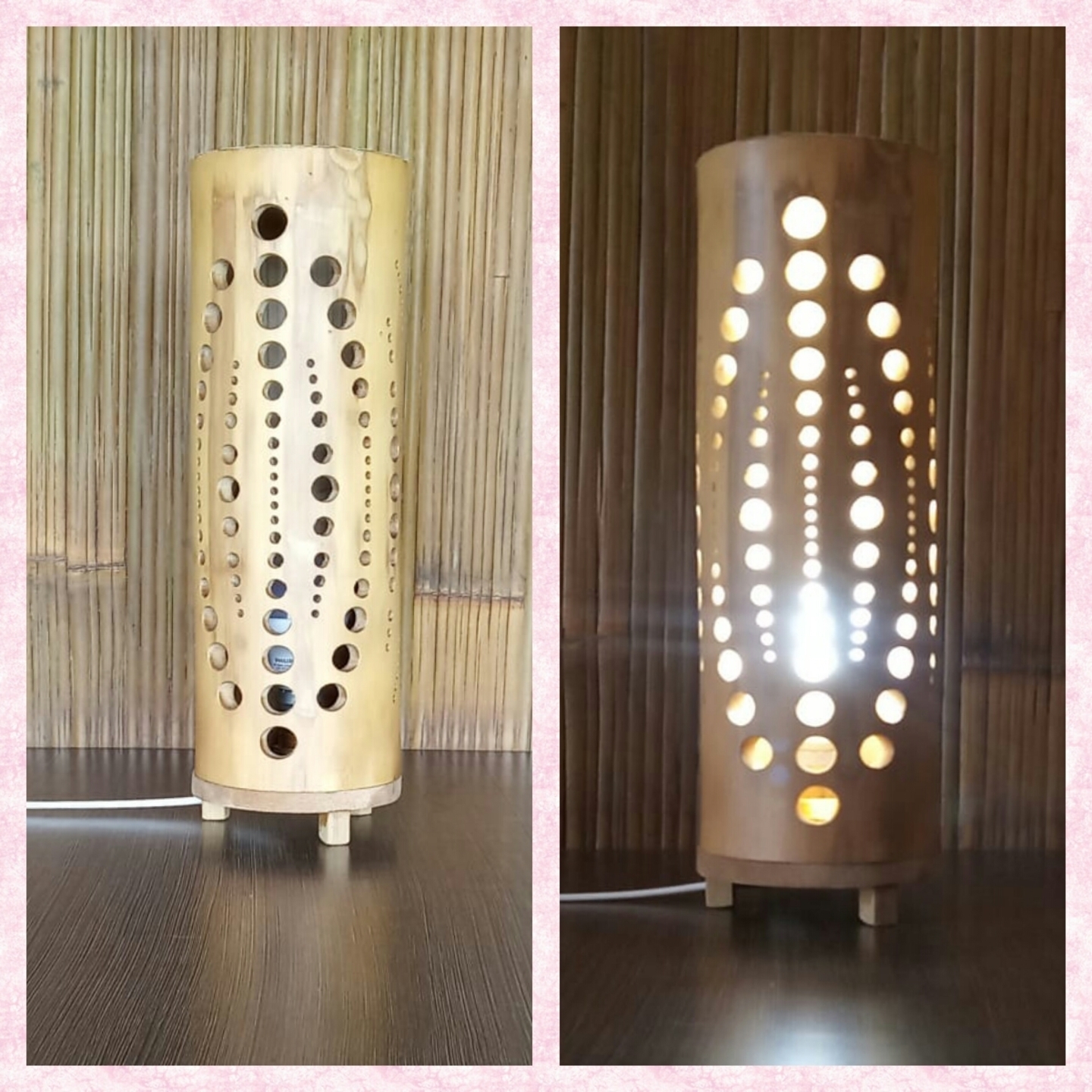 Dots Lamp,eco friendly products, home decor, bamboo products, lamps for home, bamboo lamps