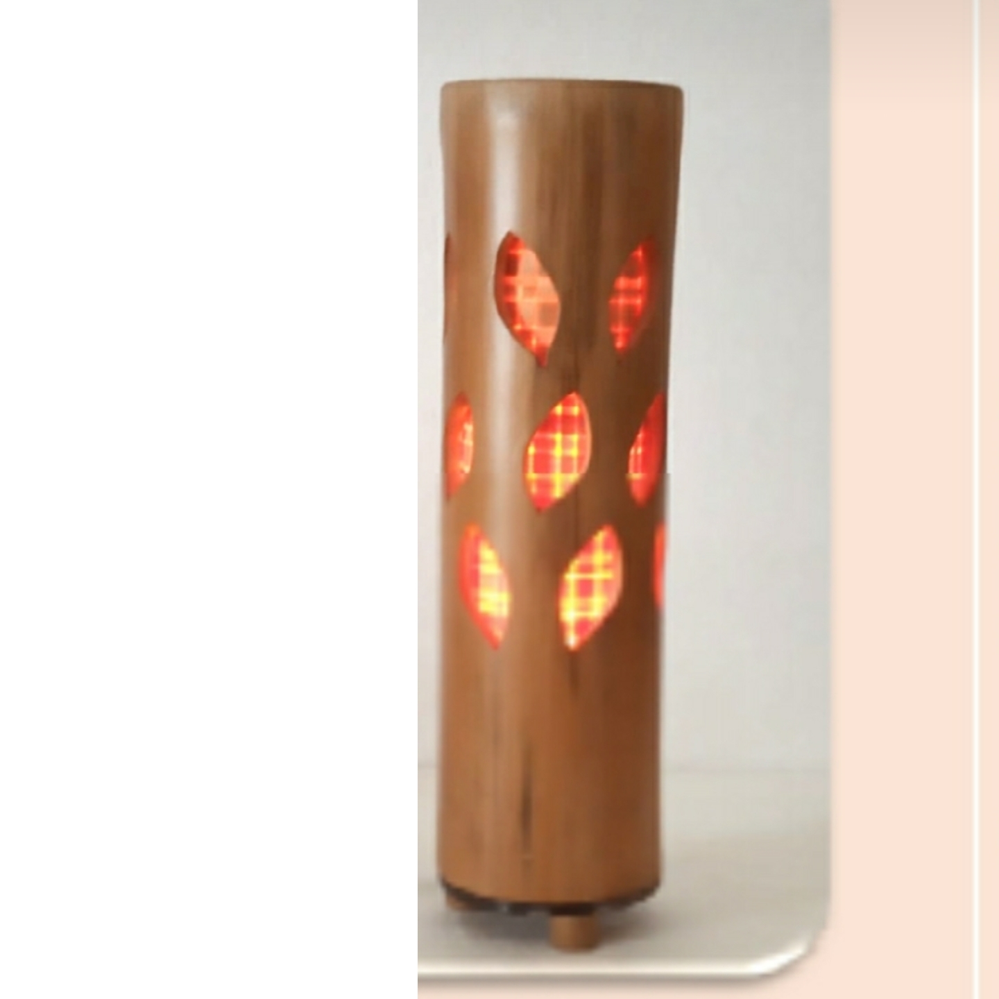 Leaf motif engraved lamp, bamboo lamps, home decor, home lamps, eco friendly lamps, leaf lamp