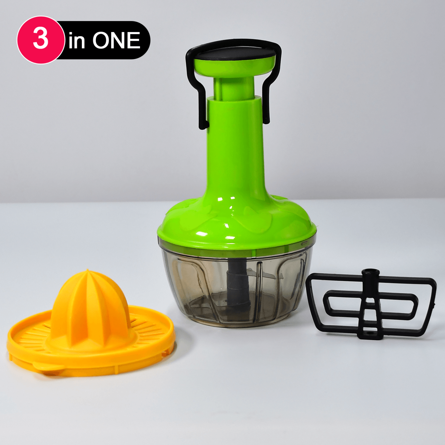 3 in 1 Push Chopper with Juicer 
