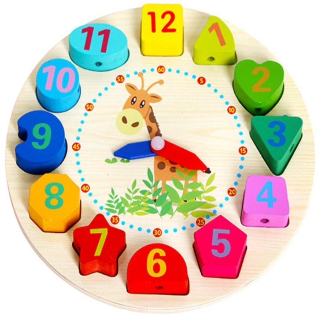 Wooden Learning  Clock