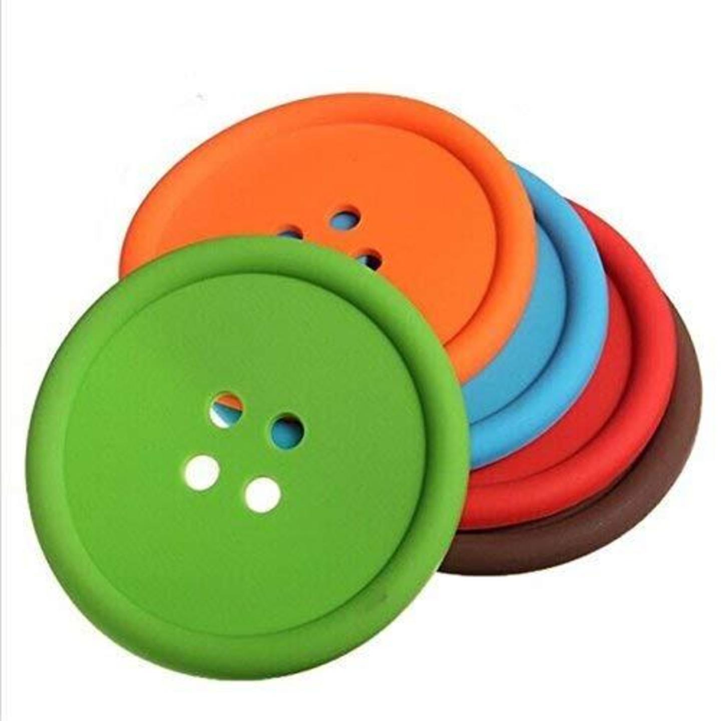 Silicon Button Coasters