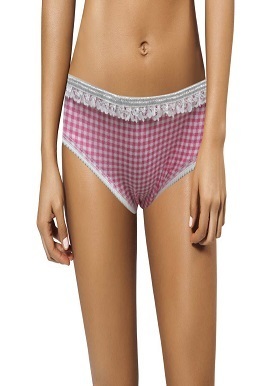 Primark Pink Check Printed Brief