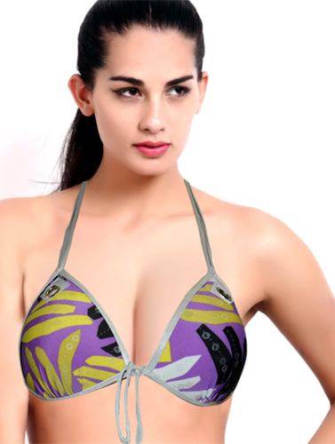 Womens Stunning Printed Halter Neck Bra