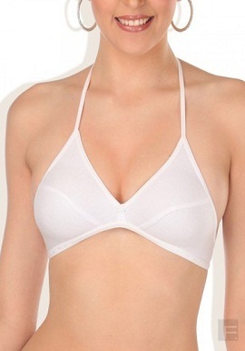 White Halter Neck Bra