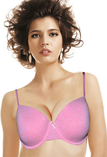 Wunderlove Sweet Baby Pink Cotton Underwired Bra