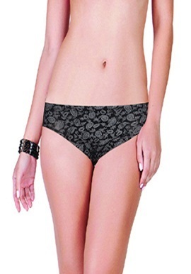 Black Grey Printed Comfy Brief