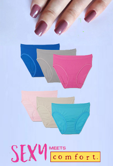 Womens 6 Pack Classical Panties Pack