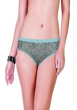 Aqua Green Printed Comfy Brief