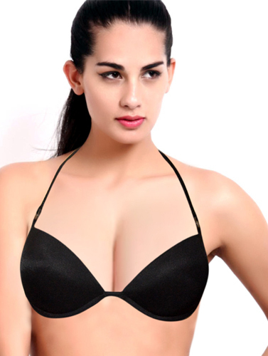 Black Sexy Demi Coverage Underwired Padded Bra