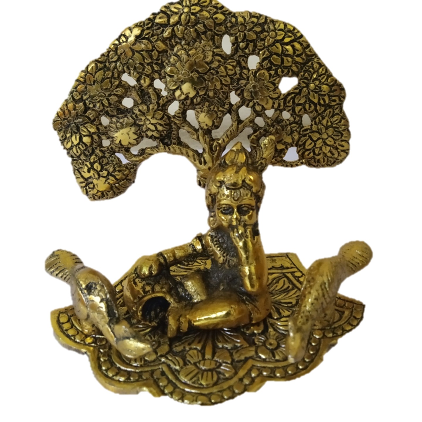 White Metal Bal Gopal with tree 