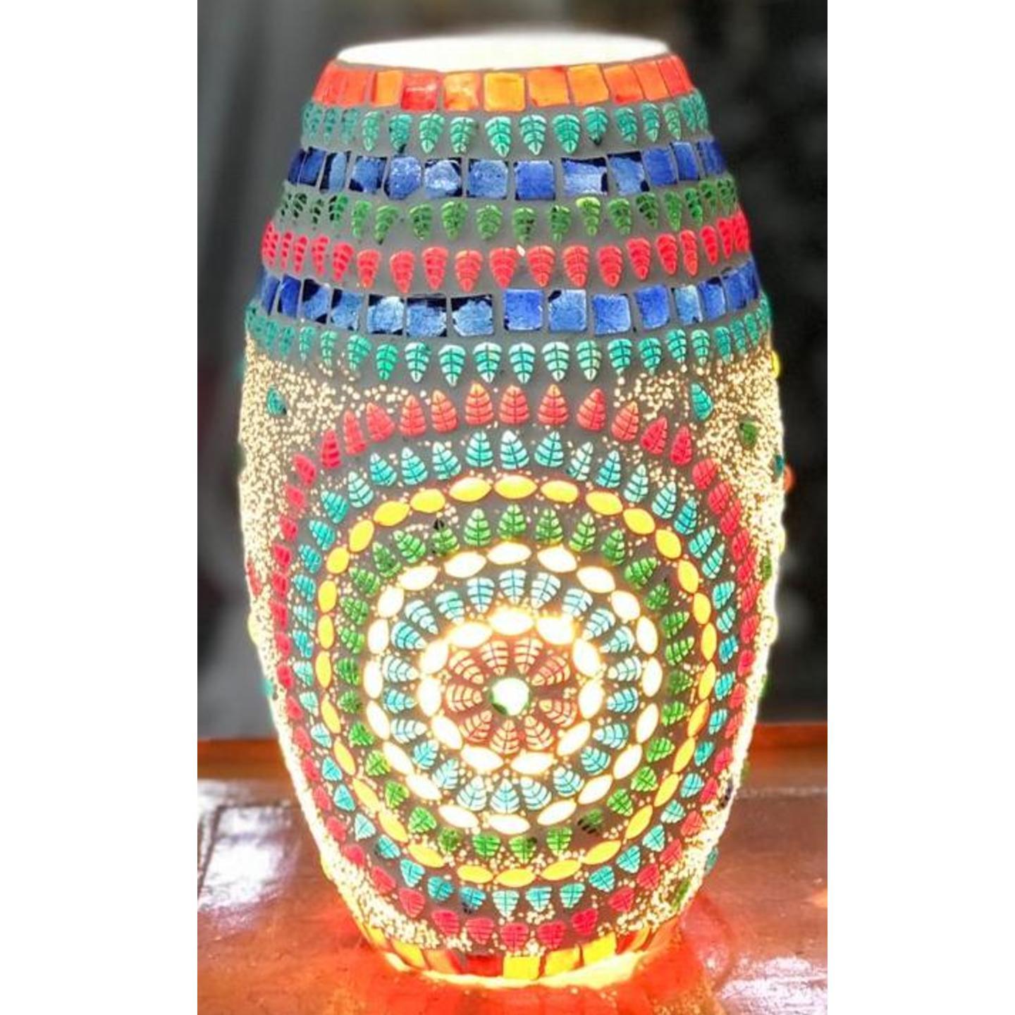 Mosaic Lamp - Oval 7 inch