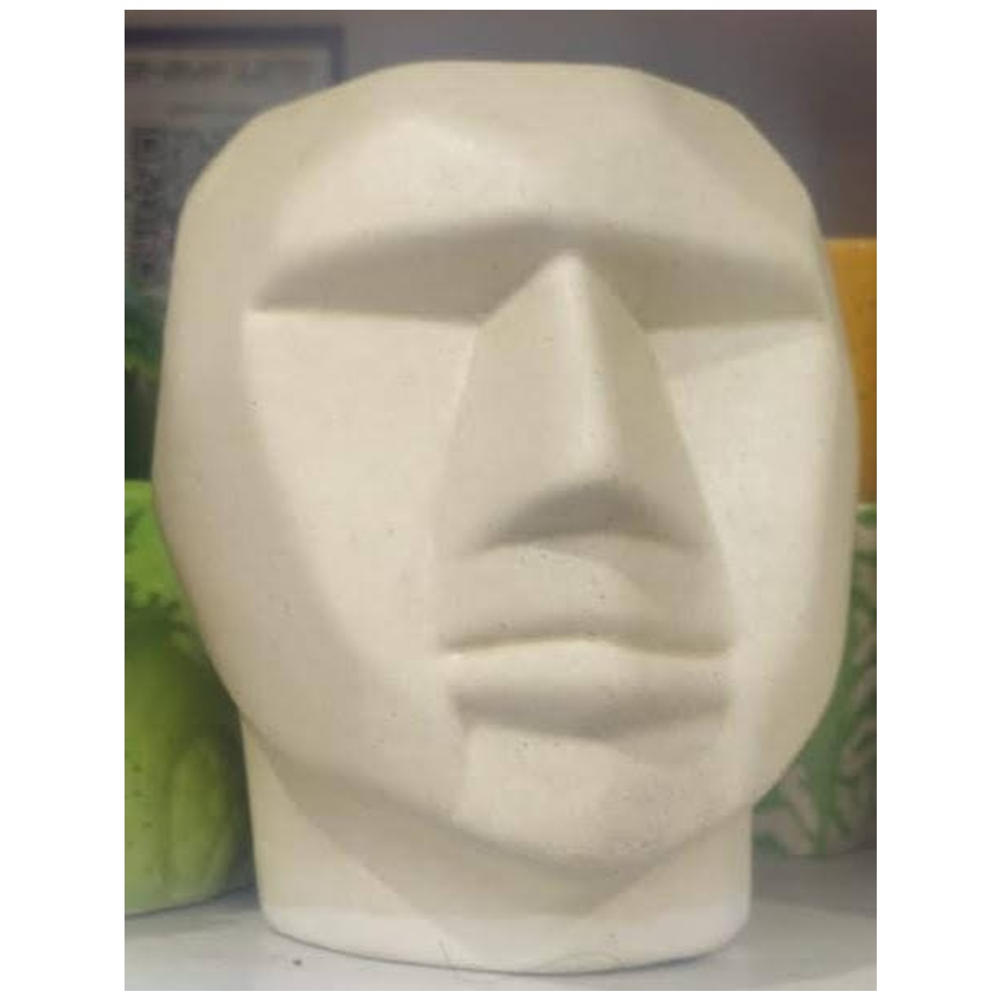 face Shaped Ceramic Planter