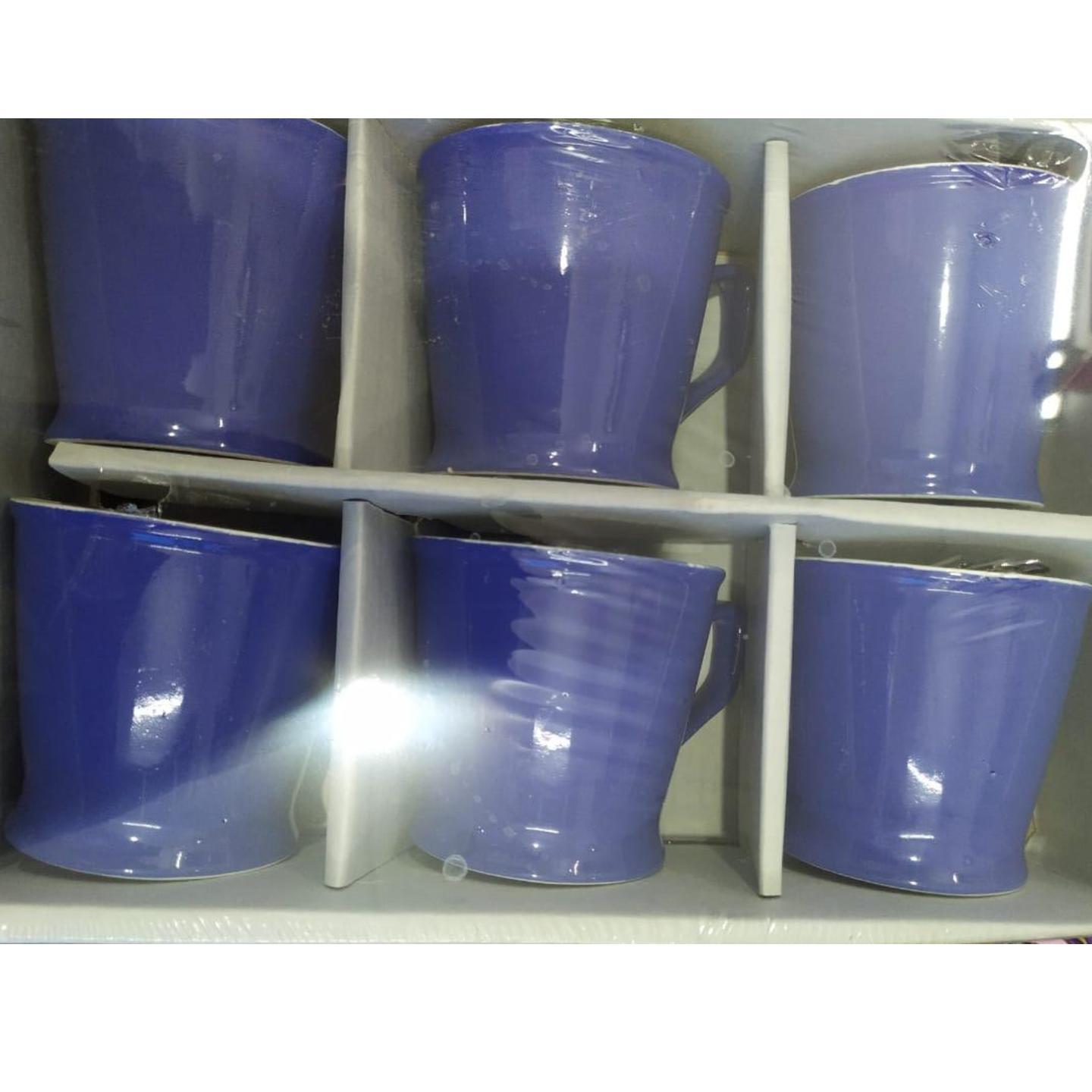 Ceramic Coffee Mugs - 6 Pcs