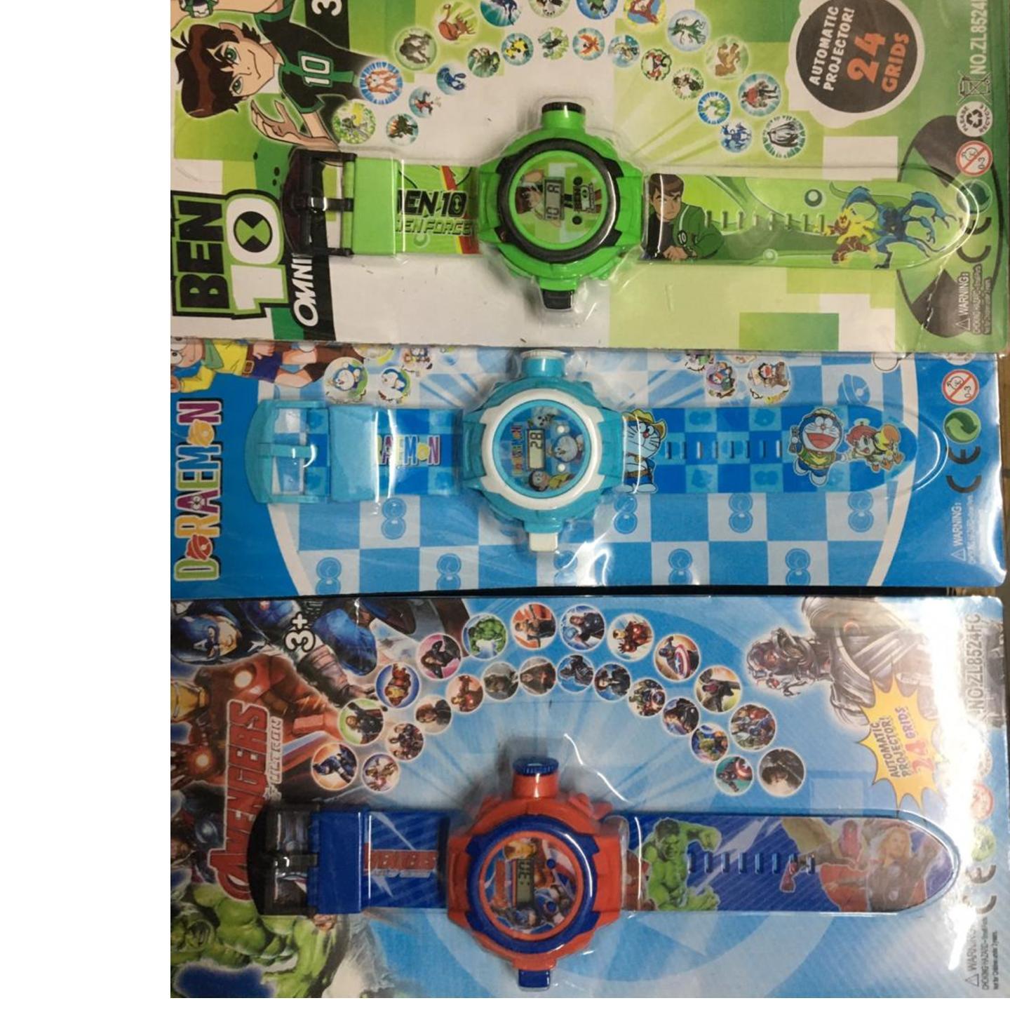 Ben 10 Doremon Watches with projector per pcs.