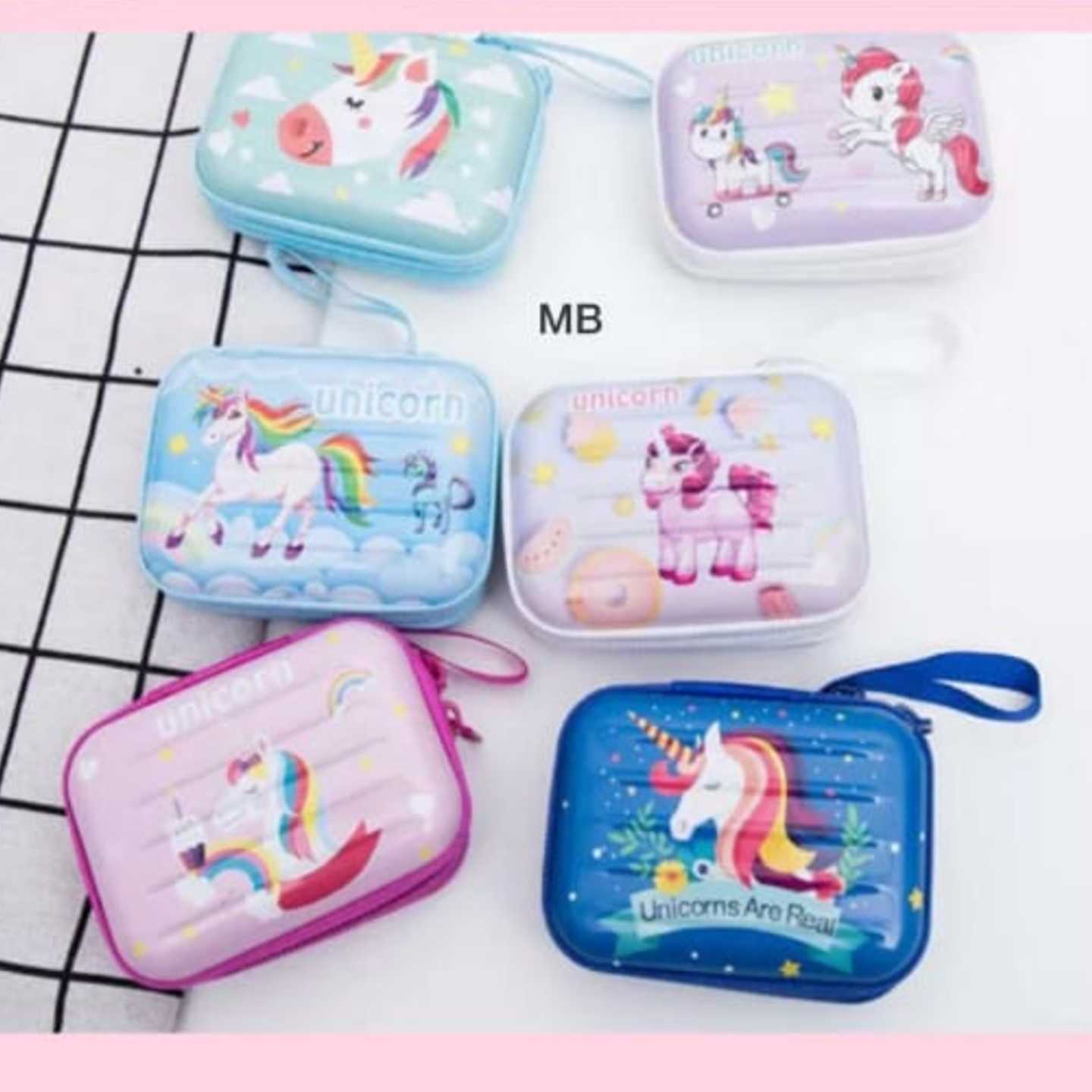 Unicorn Hard case Purse Each 