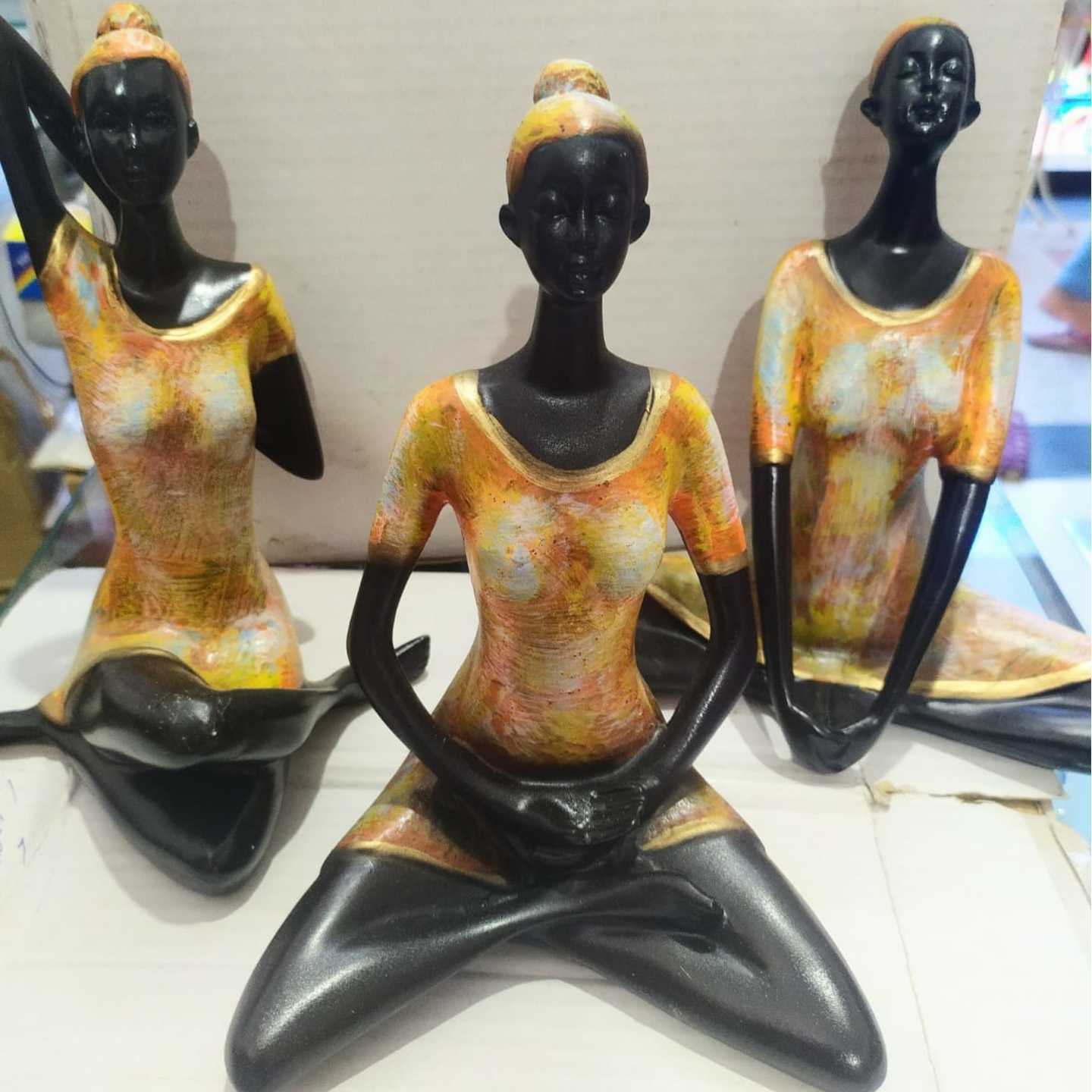 Yoga Lady Statue