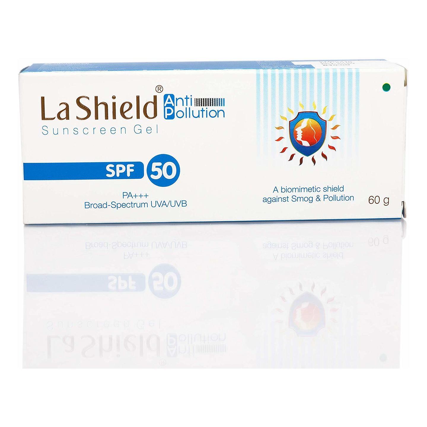 LA SHIELD ANTI POLLUTION SUNSCREEN SPF 50 Gel 60gm