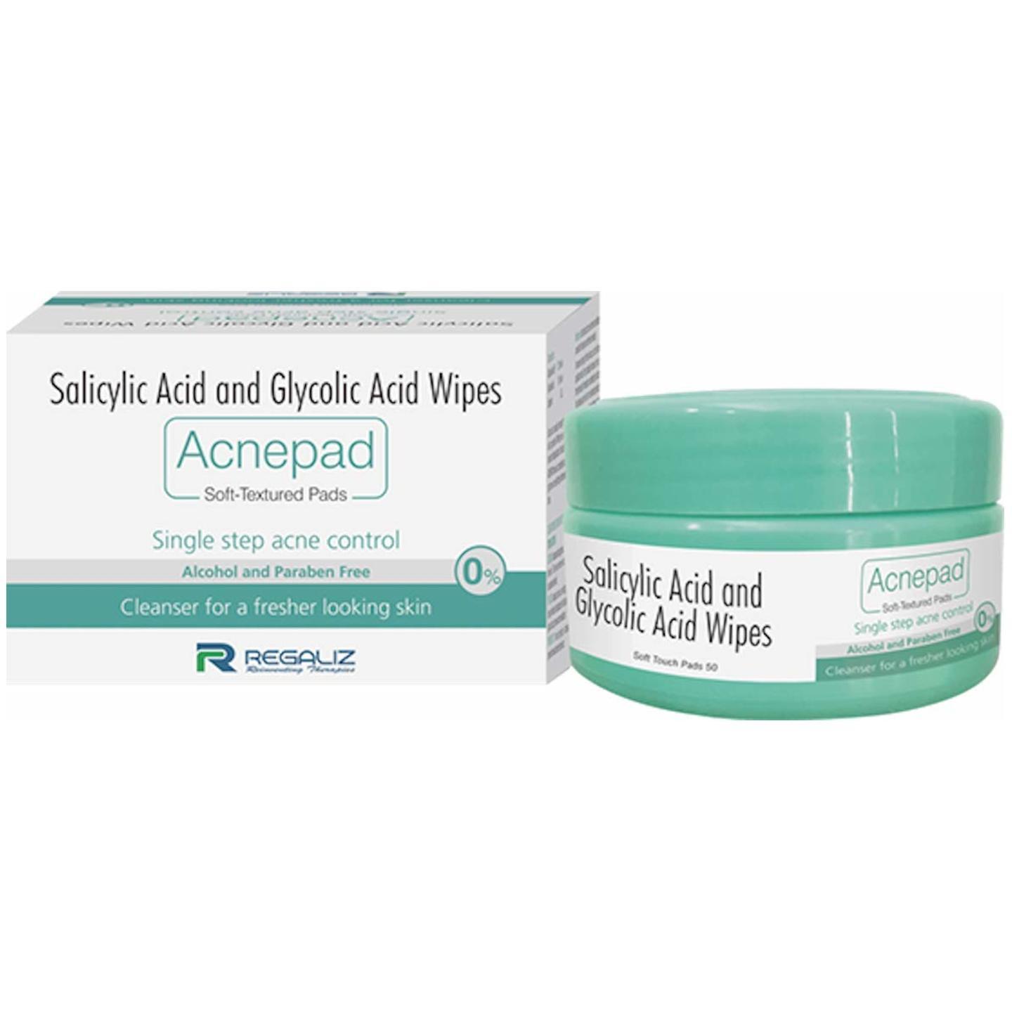 REGALIZ Foam Acnepad, 50 Wipes