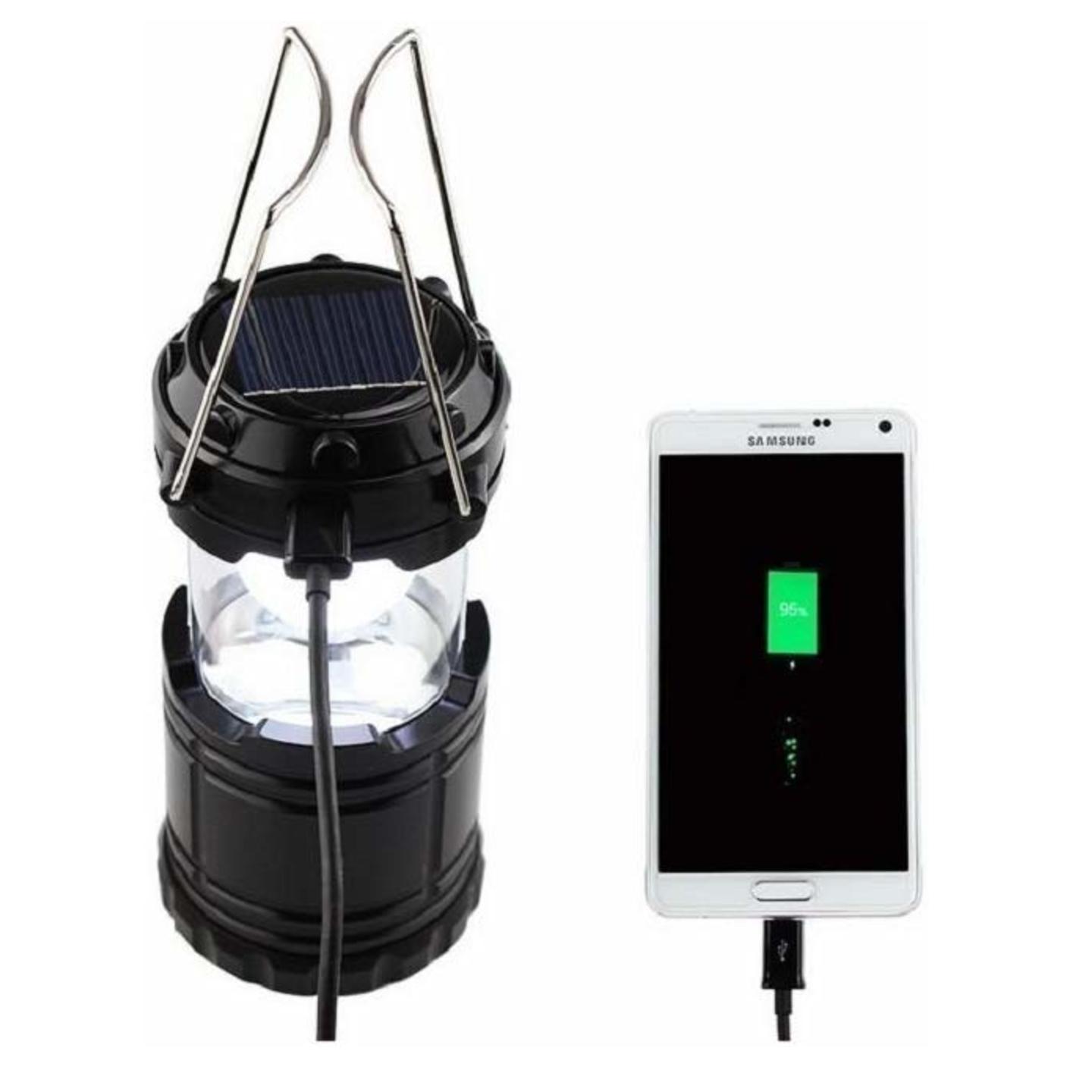 LED Solar Emergency Light Bulb Lantern - Travel Camping Lantern - Multi Colors