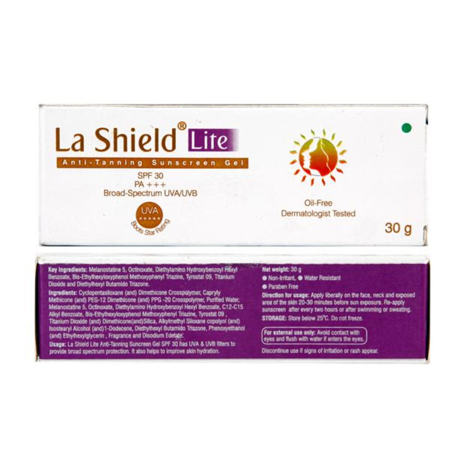 LA Shield Lite Anti-Tanning Sunscreen Gel 30gm