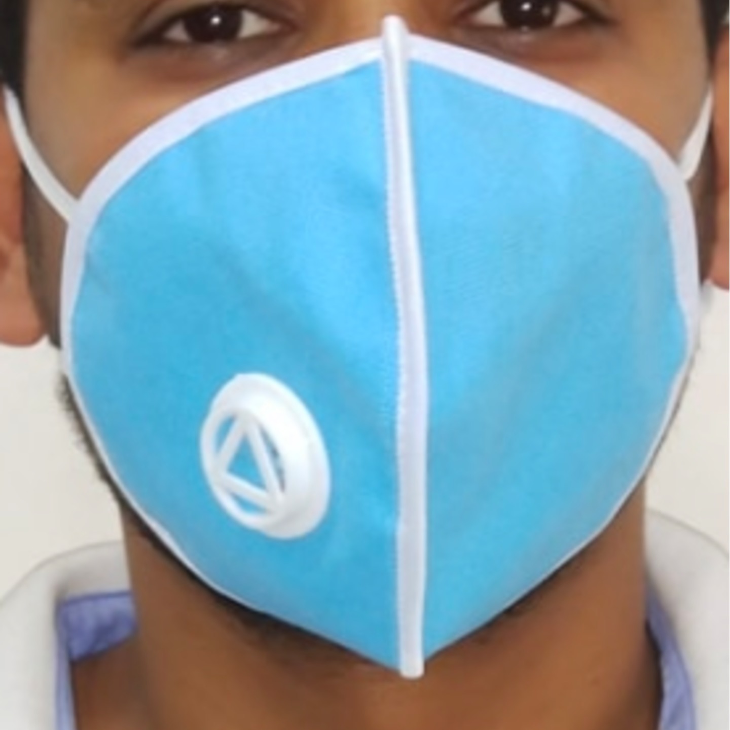 Karissa face mask with air filter blue color