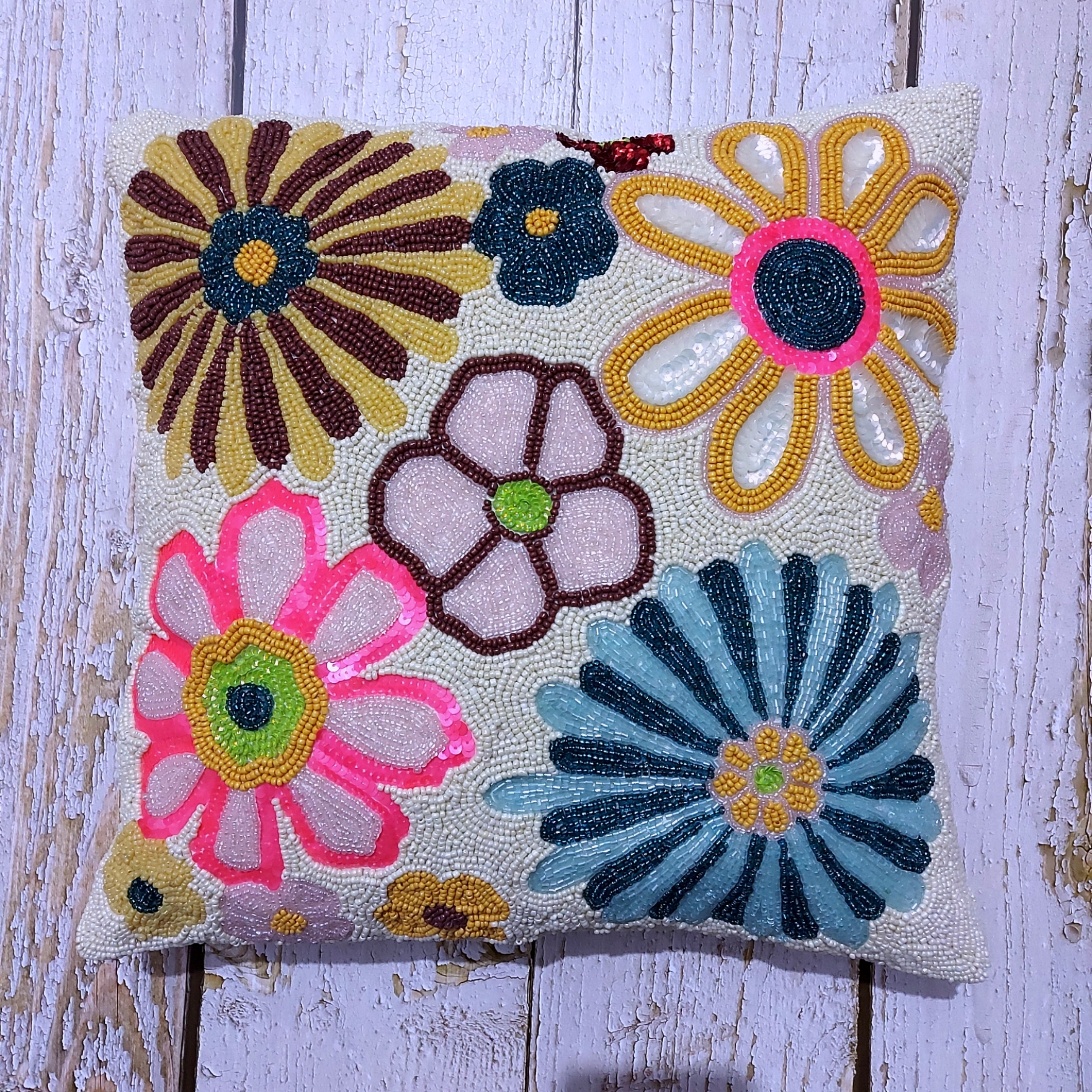 Multi color cushion cover