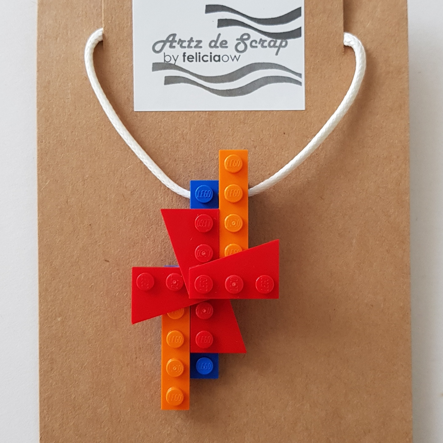 Coloured Bricks - Mini Windmill Necklace