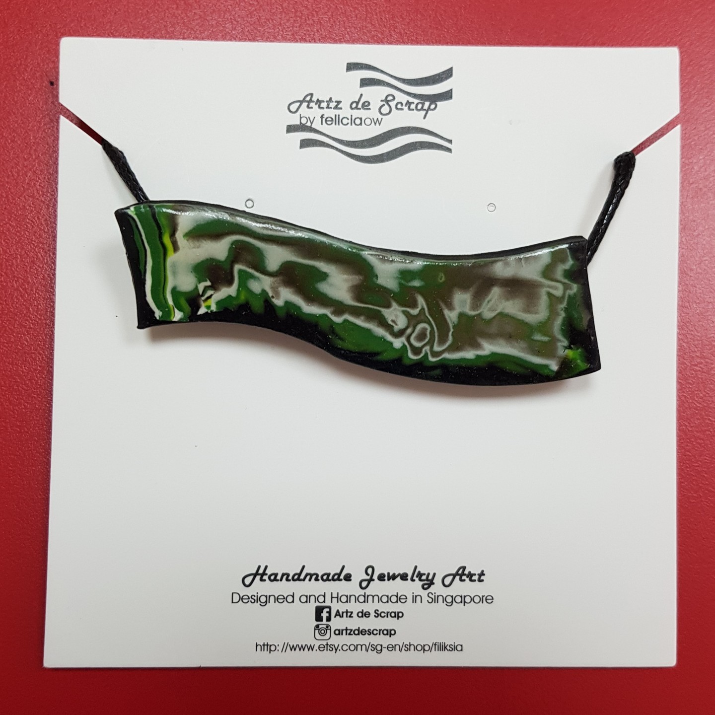 Milky Jade - Drape Necklace