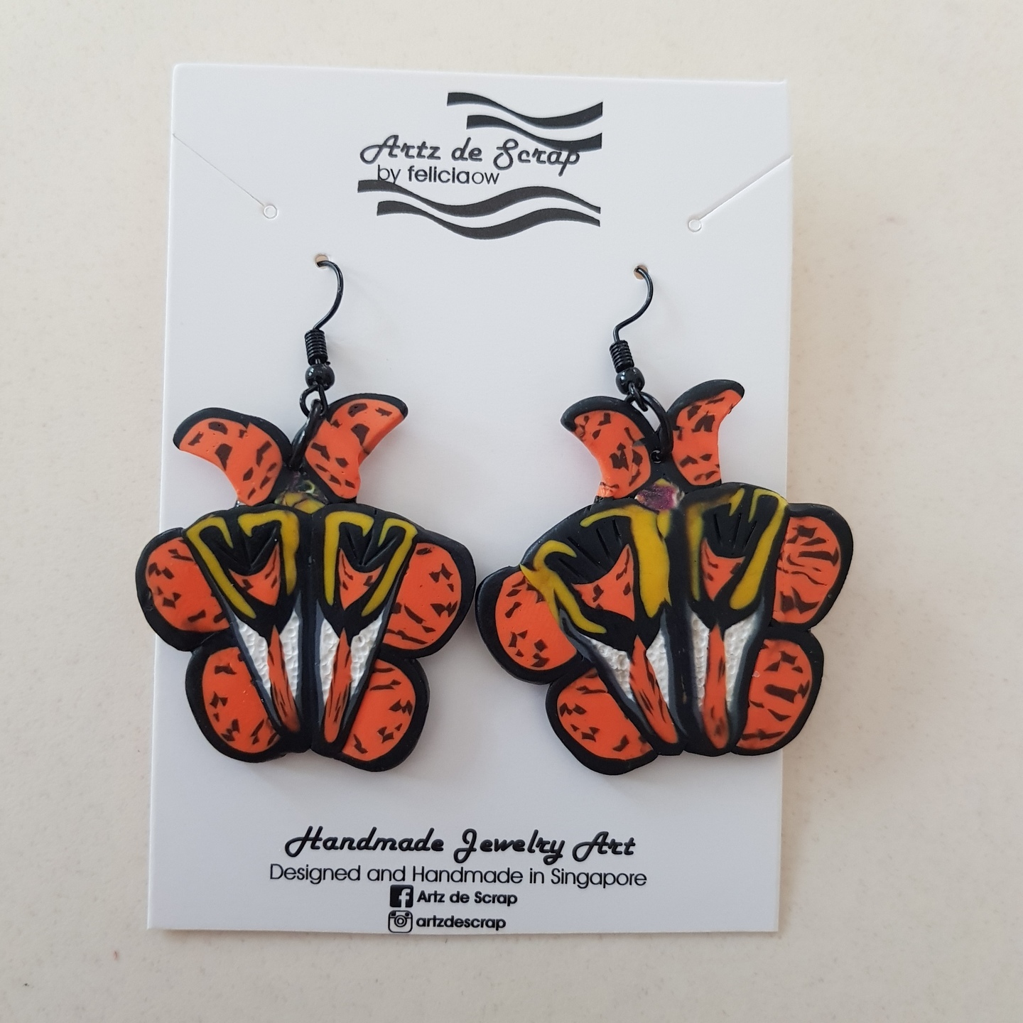 Into The Woods - Butterfly Dangle Earrings