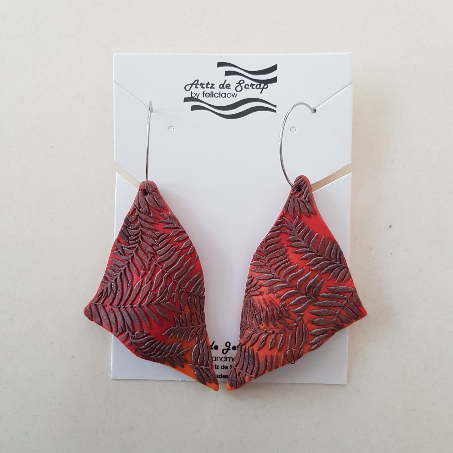 Into The Woods - Autumn Leaves Hoop Earrings