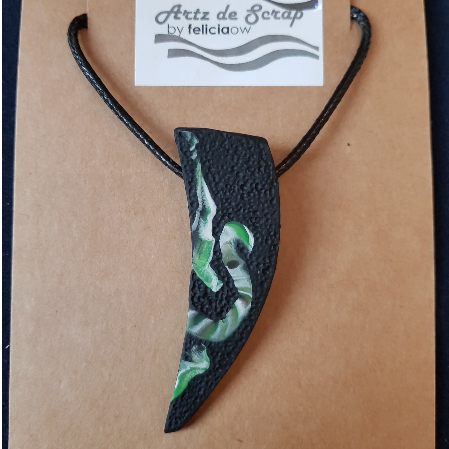 Dark Jade - Pointed Necklace