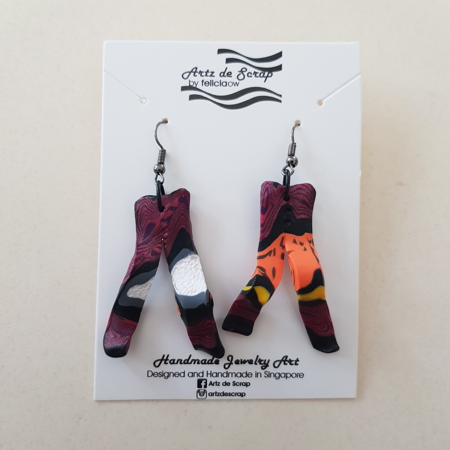 Into The Woods - Ribbon Strips Earrings