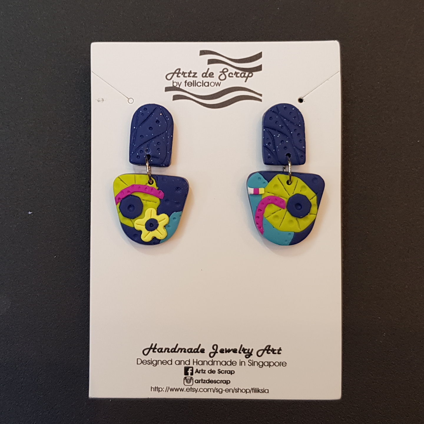 Cool Summer - Inverted Bell Drop Earrings